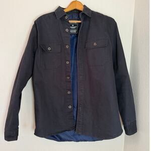 Men's Line of Trade Navy Lined Outdoor The Peak CPO Jacket Coat Size Med